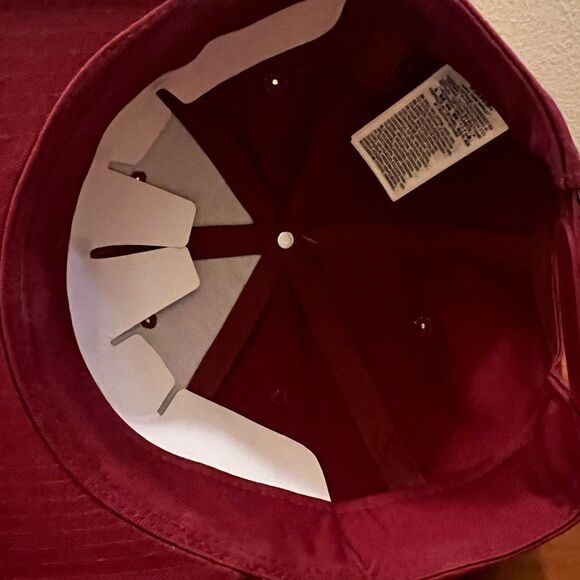 Vans Classic Logo Snapback Hat Maroon - Picture 4 of 4